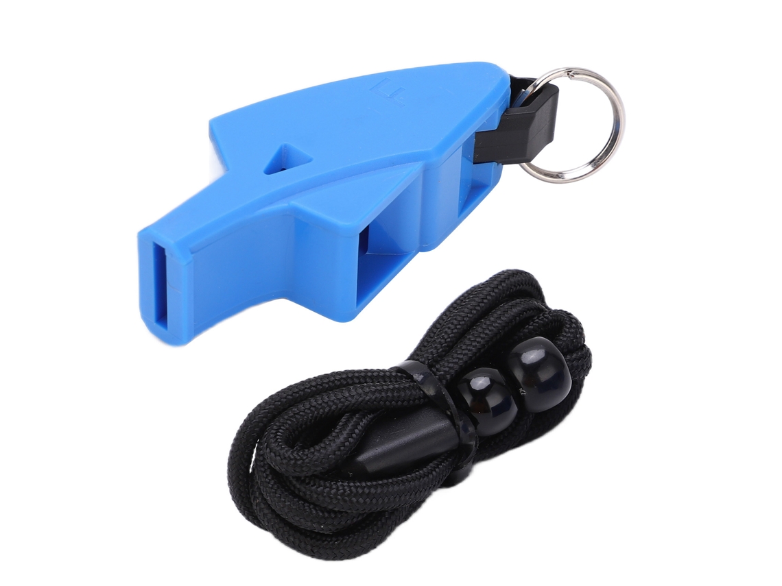 Silbato de delfín profesional para partidos de fútbol, voleibol y baloncesto, color azul.