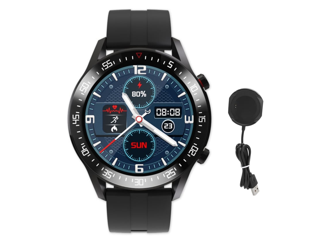 Reloj Inteligente (conteo De Pasos, Sincronización De Modo Deportivo) Reloj Deportivo C2 Conteo De Pasos Modo Deportivo Sincronización Datos Clima Versión De Reloj Inteligente A Negro