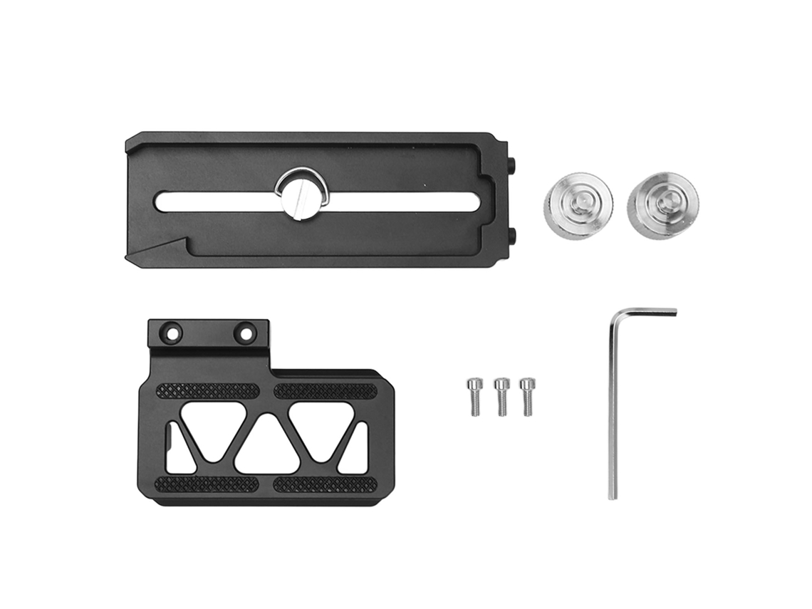 Placa De Liberación Rápida L Bracket Para Cámara Dslr Con Tornillos De 1/4 Pulgada Para Montaje Arca Dji Rs2 Rs3