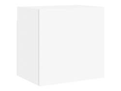 Maison Exclusive - Mueble De Tv De Pared Madera Ingeniería Blanco 40,5x30x40 Cm