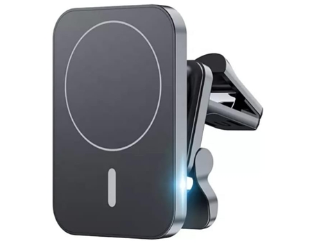 Soporte magnético para automóvil de carga inalámbrica, cargador Qi para automóvil rápido Mag-Safe magnético fuerte de 15 W, soporte para teléfono p...