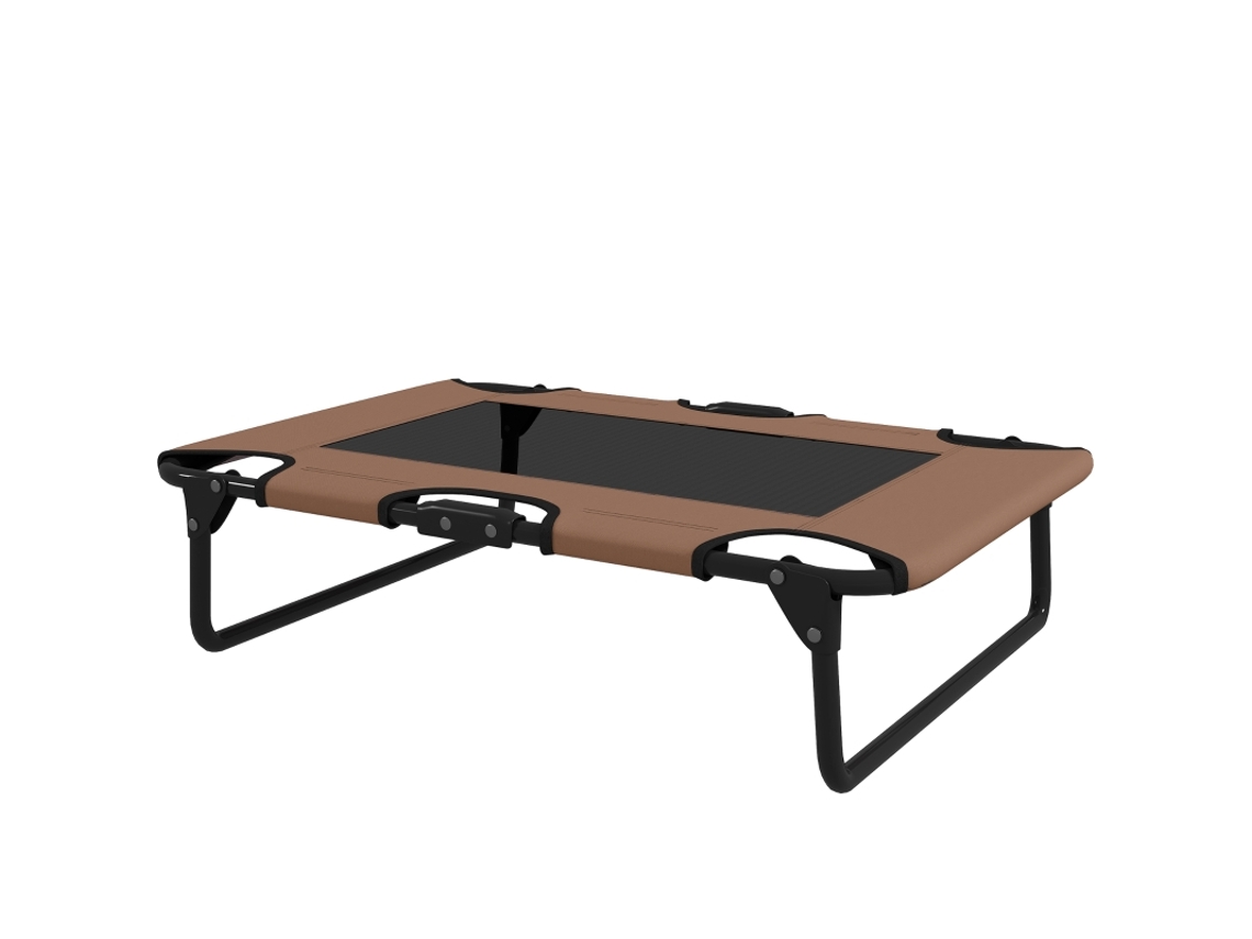 Cama Plegable Elevada Para Perros Oxford, Tamaño Café, 75x51x18cm