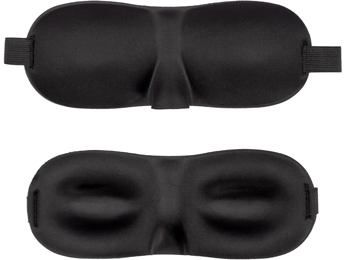 Un Antifaz Ergonómico Negro Para Ayudarte A Disfrutar De Un Sueño Reparador.