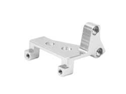 Soporte De Montaje Para Servo Rc Ligero Y Duradero Para Coches De Control Remoto Traxxas A Escala 1/10, Color Plata.