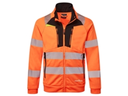 Sudadera Con Cremallera Dx4 Hi-vis Funnel Neck Zipped Naranja Negro / Xl