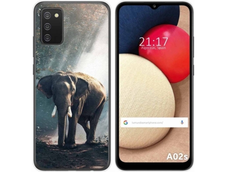 Carcasa Samsung Galaxy A02s TUMUNDOSMARTPHONE Elefante Multicolor