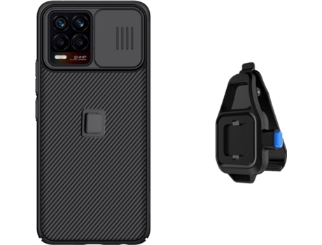 Funda Realme 8 4G Camshield con Soporte para la Cintura Negro