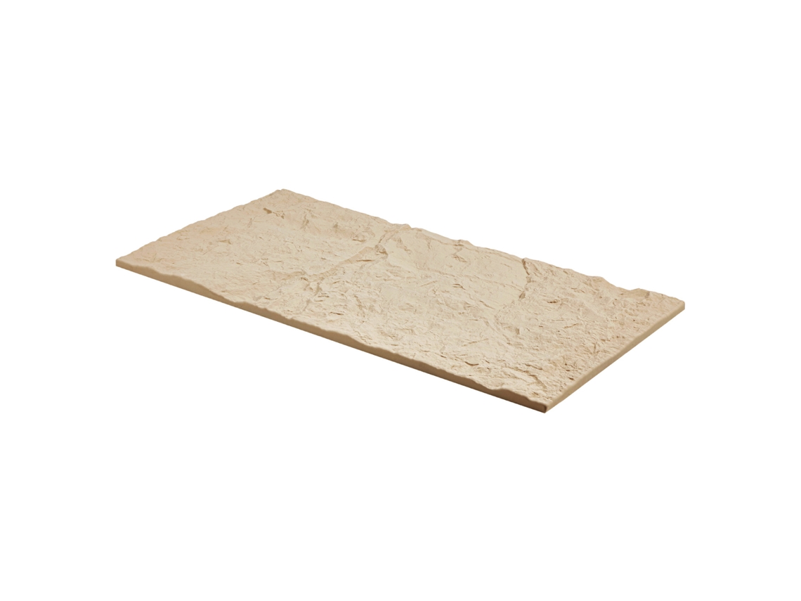 Paneles de pared 3D Succebuy, paquete de 4, 122 x 61 cm, poliuretano con aspecto de piedra, cobertura de 3,1 m², color amarillo piedra
