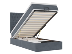 Maison Exclusive - Estructura Cama Otomana Colchones Terciopelo Gris Oscuro