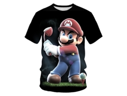 SLOWMOOSE Camiseta Impresa En 3D Para Niños de Super Mario, Camisas de Manga Corta Para Niño - Niña de Verano Color de La Imagen-200004889 - 10T