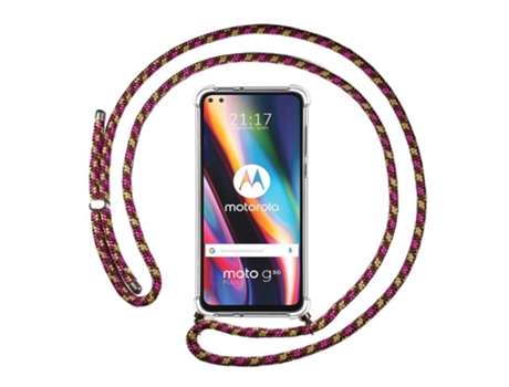 Carcasa Motorola Moto G 5G Plus TUMUNDOSMARTPHONE Colgante Rosa