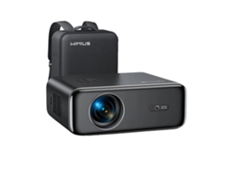 Proyector Wimius 4K, 26 000 lúmenes de brillo, enfoque automático, color negro, enchufe UE OEM