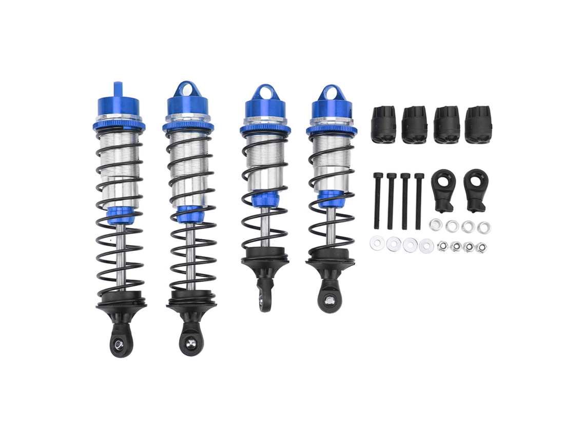Amortecedor De Choque Dianteiro E Traseiro De Liga De Alumínio Para Carros Rc Arrma 1/7 1/8 Azul