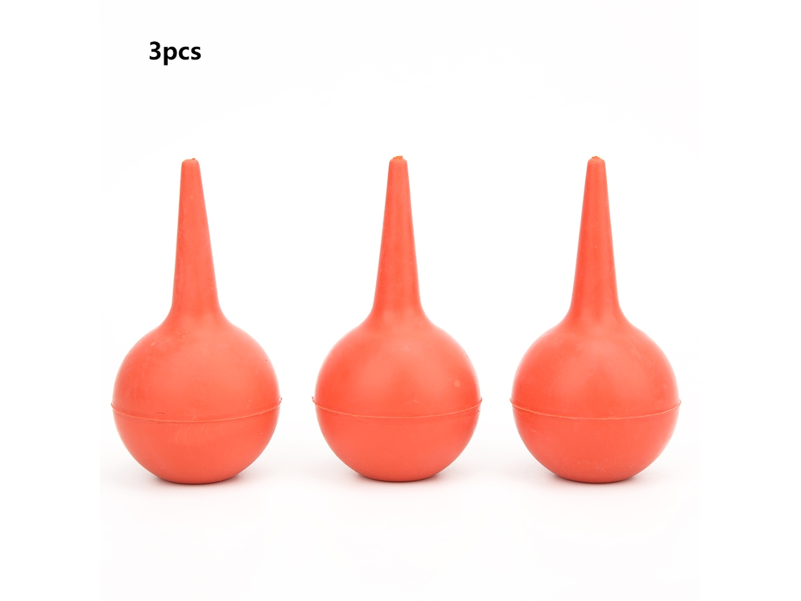 3 Unidades De Bolas De Limpieza De Oídos De 30 Ml, Pipeta De Succión De Goma Para Laboratorio, Resistente Y Duradera.