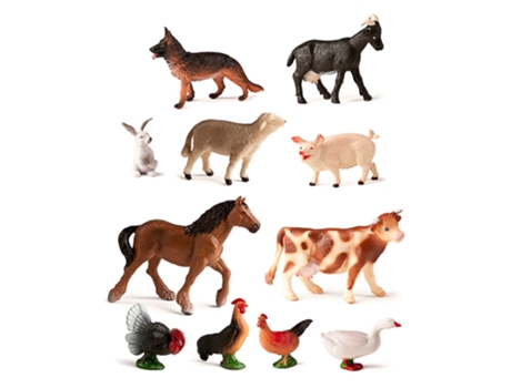 Figuras Animales Granja 11 Unidades MINILAND
