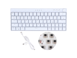 Teclado Mecánico Rgb De 64 Teclas Blanco