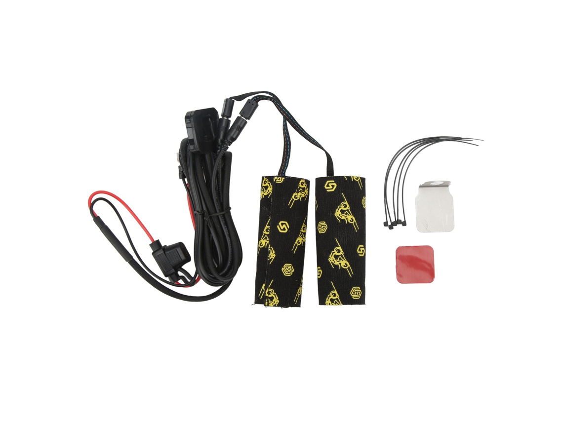 2026-2pcs Almohadillas Calefaccionadas Para Manillar De Moto Ip67 Impermeable 3 Niveles De Temperatura Dc 12v Desmontable
