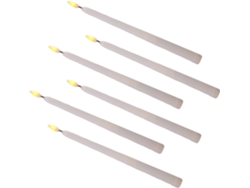 6 Piezas De Guirnaldas De Luces Decorativas En Poste, Guirnaldas De Luces Led Para Halloween, Luces De Velas
