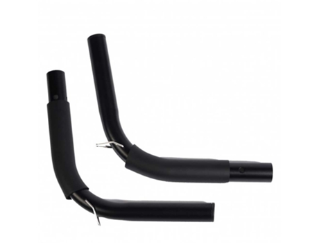 Bicicleta Curta de Metal com Cotovelo Duplo Prateleira Shortboard Prateadopat Racks