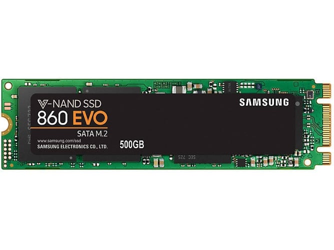 Samsung Ssd 860 evo m.2 500gb disco vnand 3bit mlc duro de estado solido 500 550 megabytess color negro serial ata m2 3