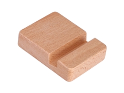 GIGIKILL Natural Wood Phone Stand Textura Única Para Tela De Mesa Compatibilidade Universal Com Telefones De 4 A 8 Polegadas Design Elegante Fácil De Usar