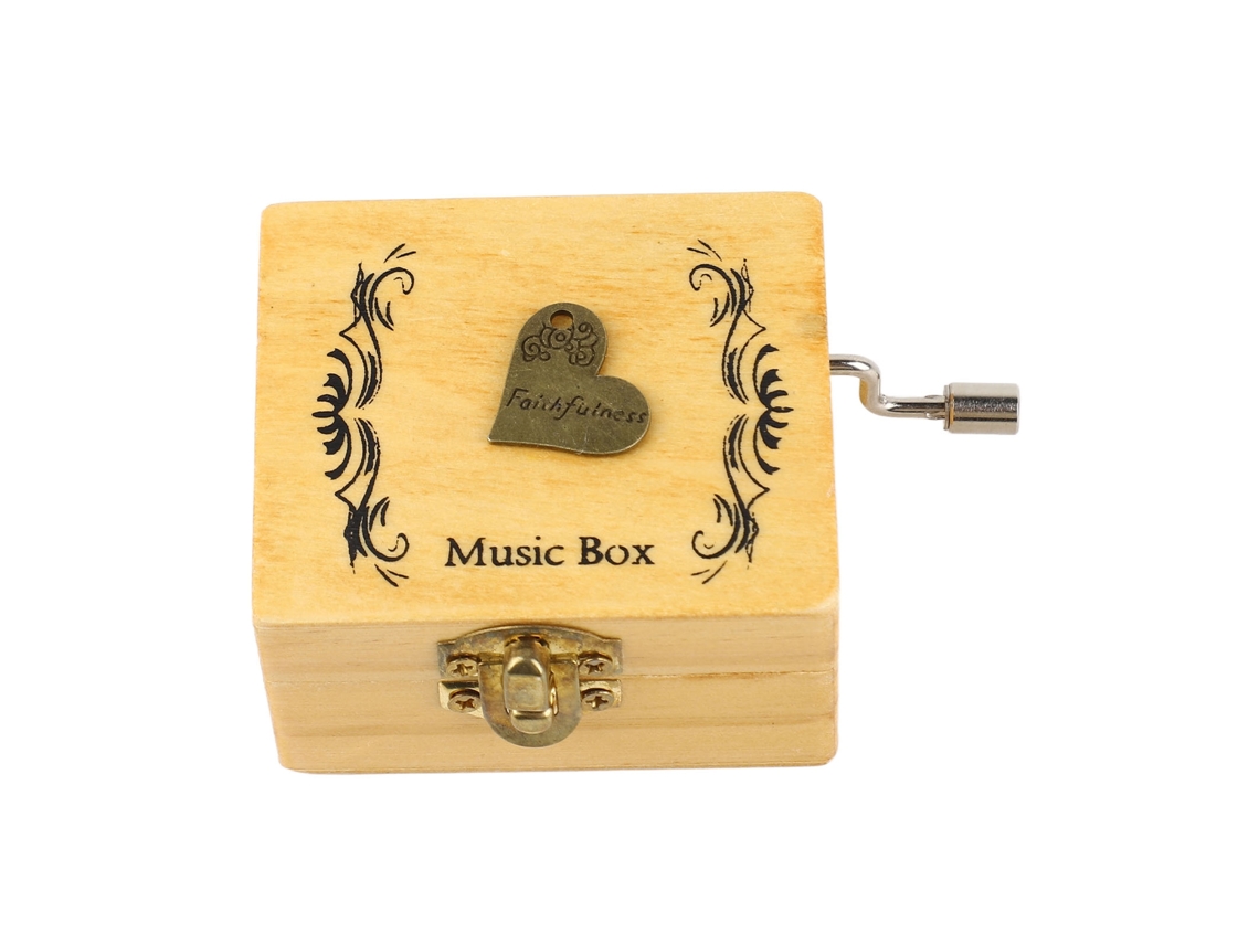 Caja de música manual de madera Baok con sonido relajante y diseño exclusivo para niñas y niños - Juguete musical