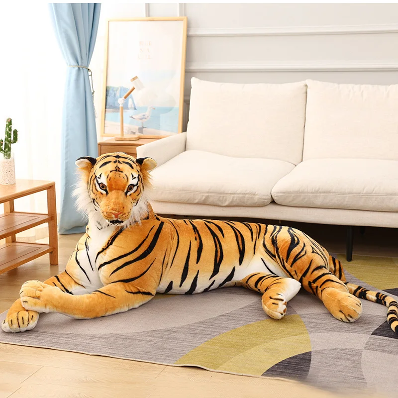 (marrón, 30 Cm) Peluche Gigante De Tigre Realista, Muñeco Realista