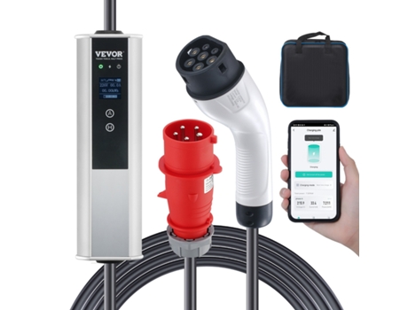 VEVOR portátil ev cargador tipo 2 ev cable de carga 32A CEE 32 7.5m 230V/400V