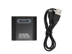 Divisor Hdmi 1 Entrada 2 Saídas 4k X 2k Full Hd 1080p Para Xbox Computador Tv Monitor