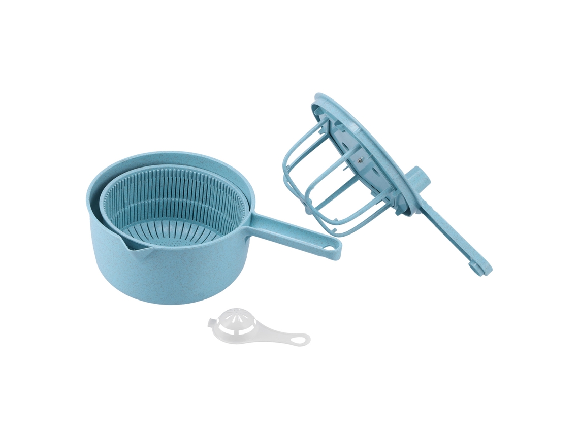 Deshidratador manual de ensaladas con cesta de drenaje (sin marca)