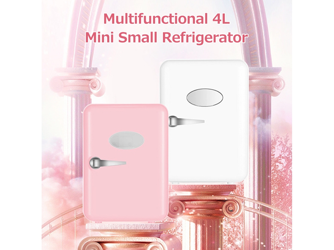 Mini Refrigerador De 4 Litros Para Coche Y Hogar - Doble Función - Enfría Y Calienta Cosméticos Y Productos Para El Cuidado De La Piel.