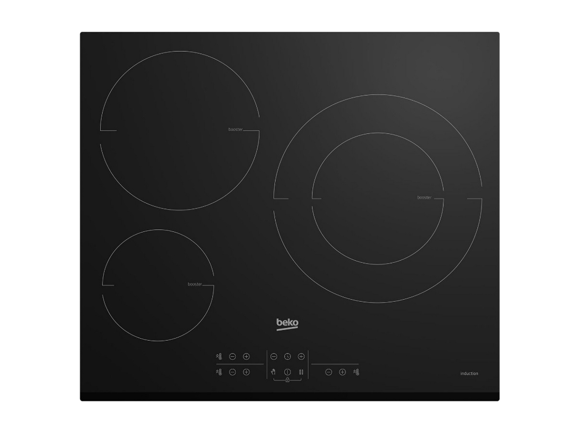 Placa de Inducción BEKO HII63200MTB (Eléctrica - 62 cm - Negro)