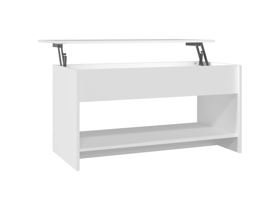 Mesa de centro, madera procesada, blanca, MAISON EXCLUSIVE (102x50x52,5 cm)