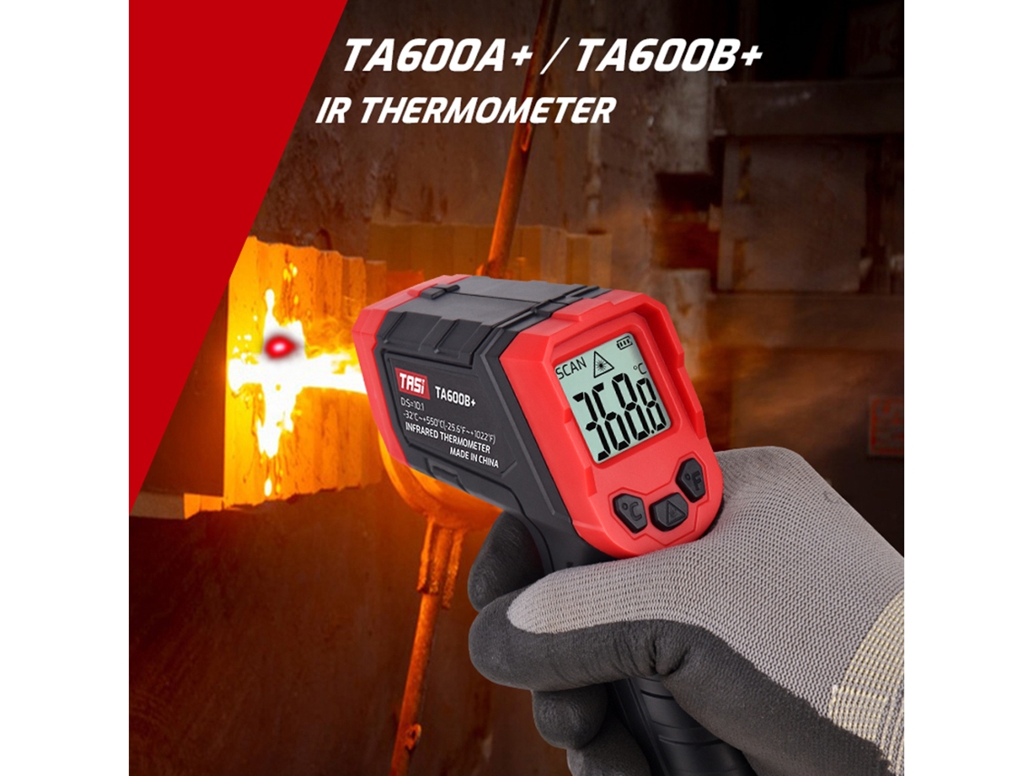 Termómetro Infrarrojo Tasi -32℃~550℃ Sin Contacto Para Cocina, Barbacoa E Industria