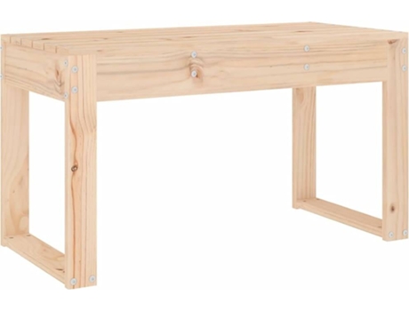 Banco de jardín madera maciza de pino VIDAXL (80x38x45 cm)