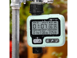 Controlador De Riego Automático Inteligente Ipx5 Con Bloqueo Infantil Para Manguera De 3/4 De Pulgada.