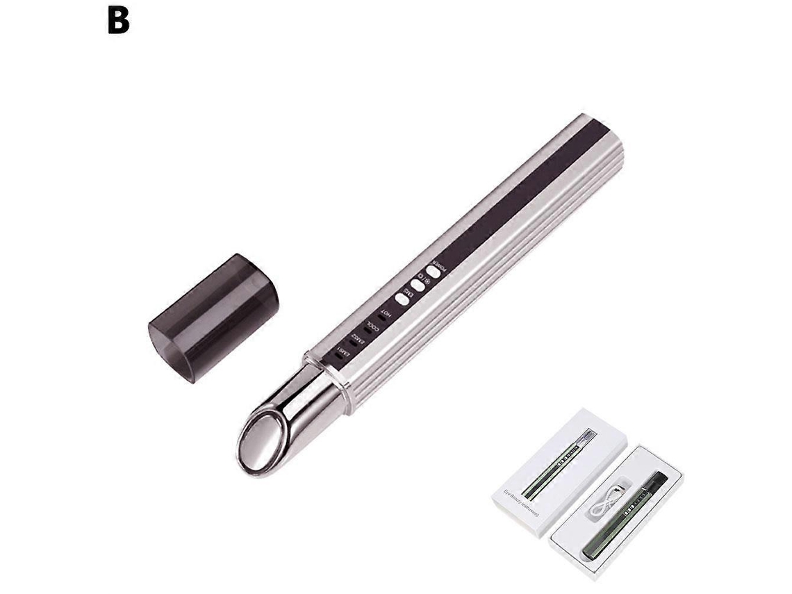Lápiz masajeador de ojos, herramienta de belleza vibratoria para eliminar las arrugas alrededor de los ojos.