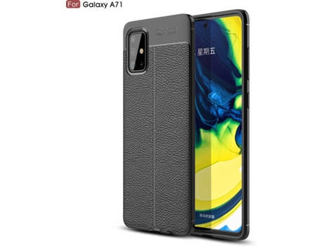 Carcasa Samsung A71 Rugged Leather Negro