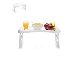 Bandeja cama plegable blanca
