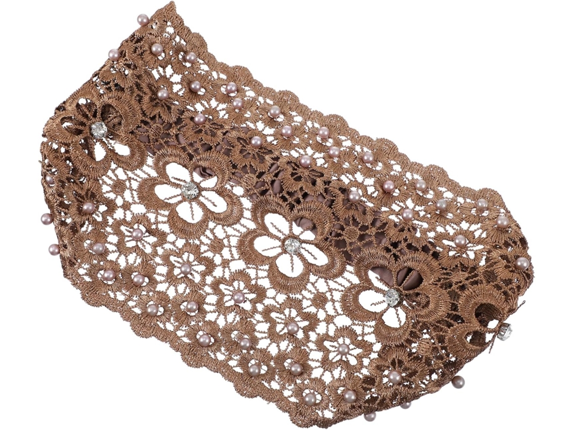 Diadema De Encaje De 2 Piezas Para Boda Con Perlas Artificiales, Elegante Accesorio Para El Cabello