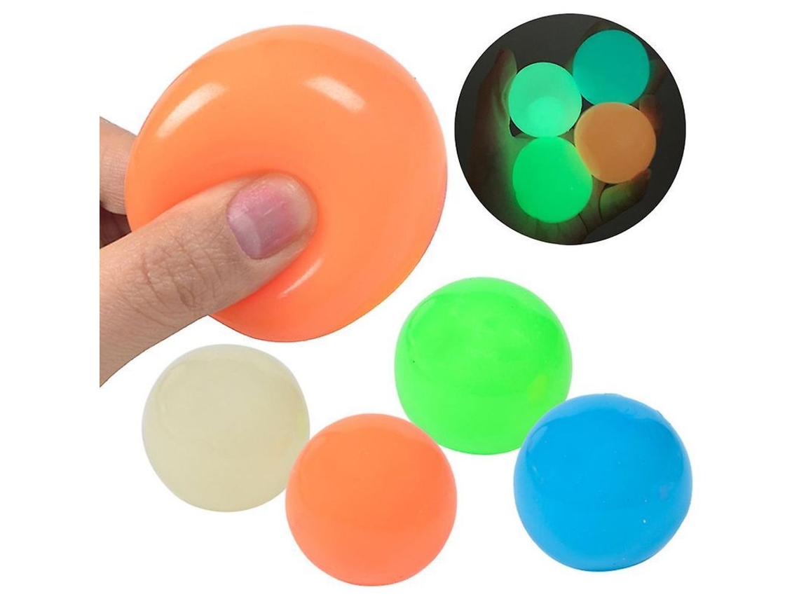 Juego De 4 Pelotas Adhesivas De Pared De Caída Lenta, Juguete Antiestrés Para Adultos Y Niños.