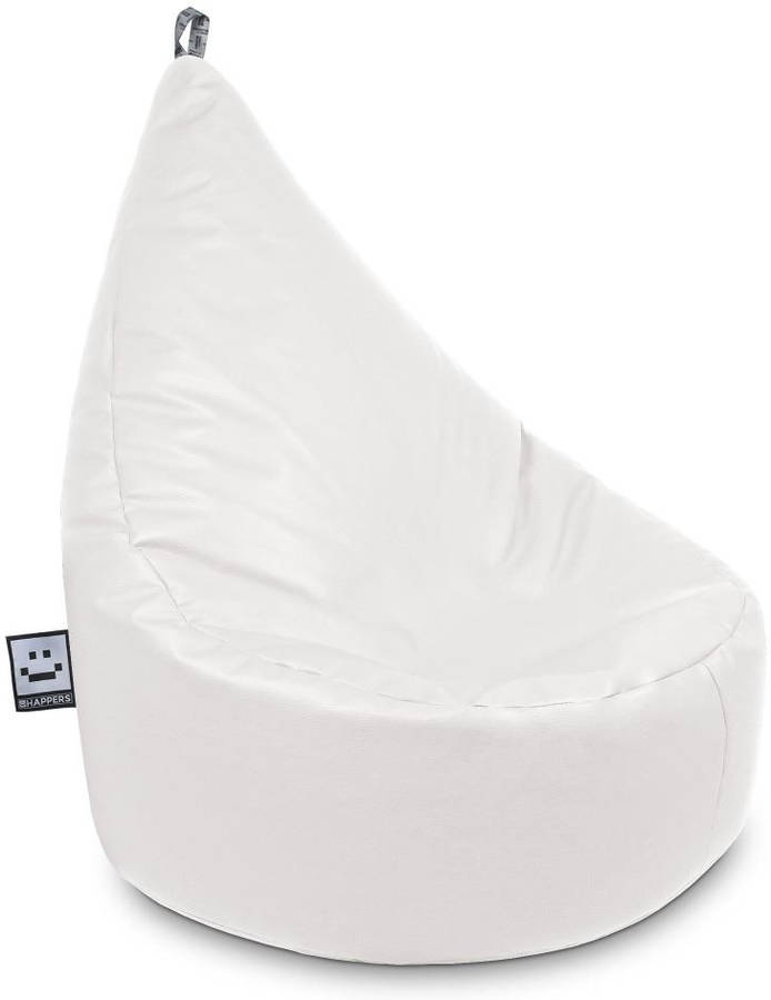 Happers Puff Butaca polipiel interior blanco xl 80x70x80