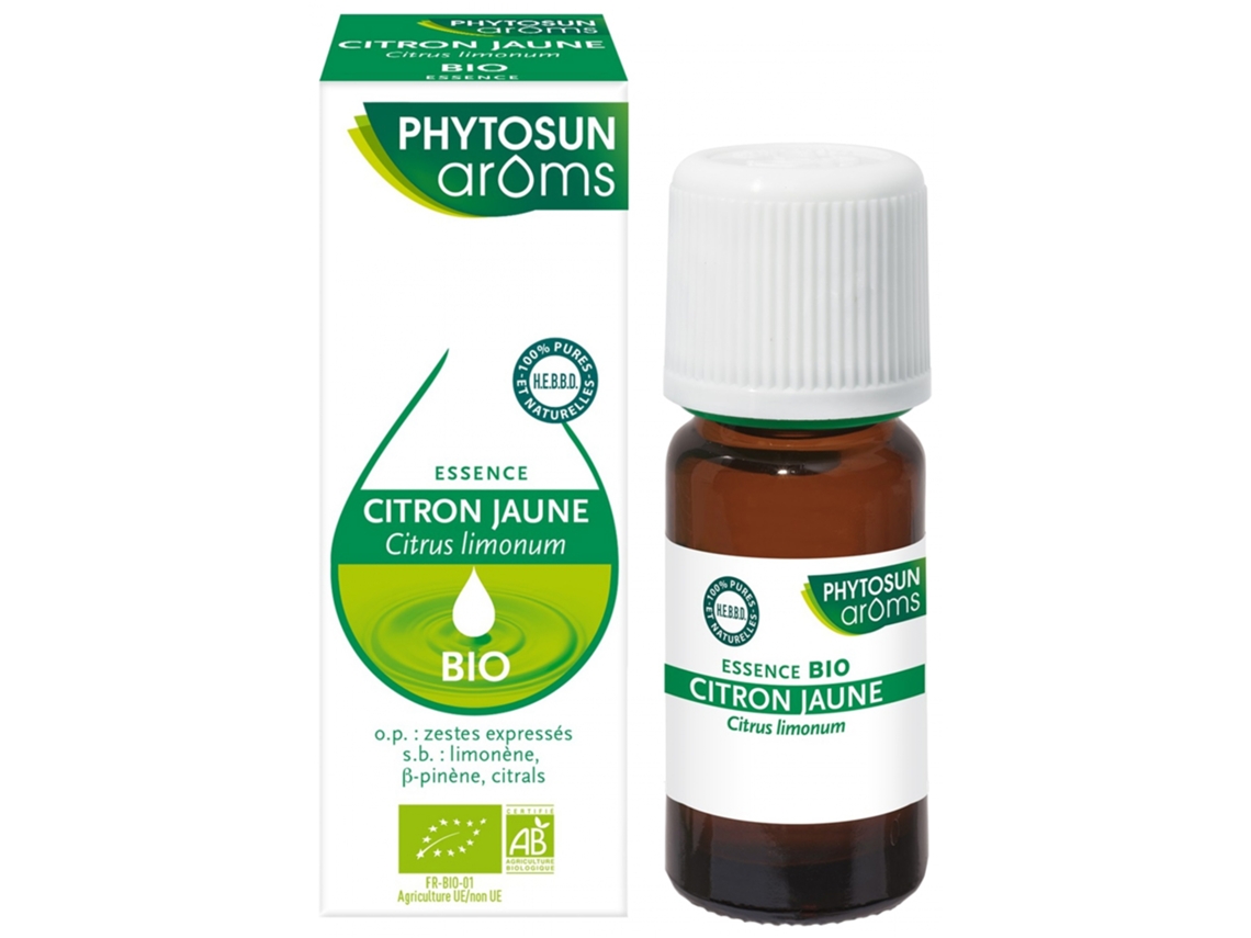 Organic Yellow Lemon Citrus Limonum 10 Ml PHYTOSUN ARÔMS