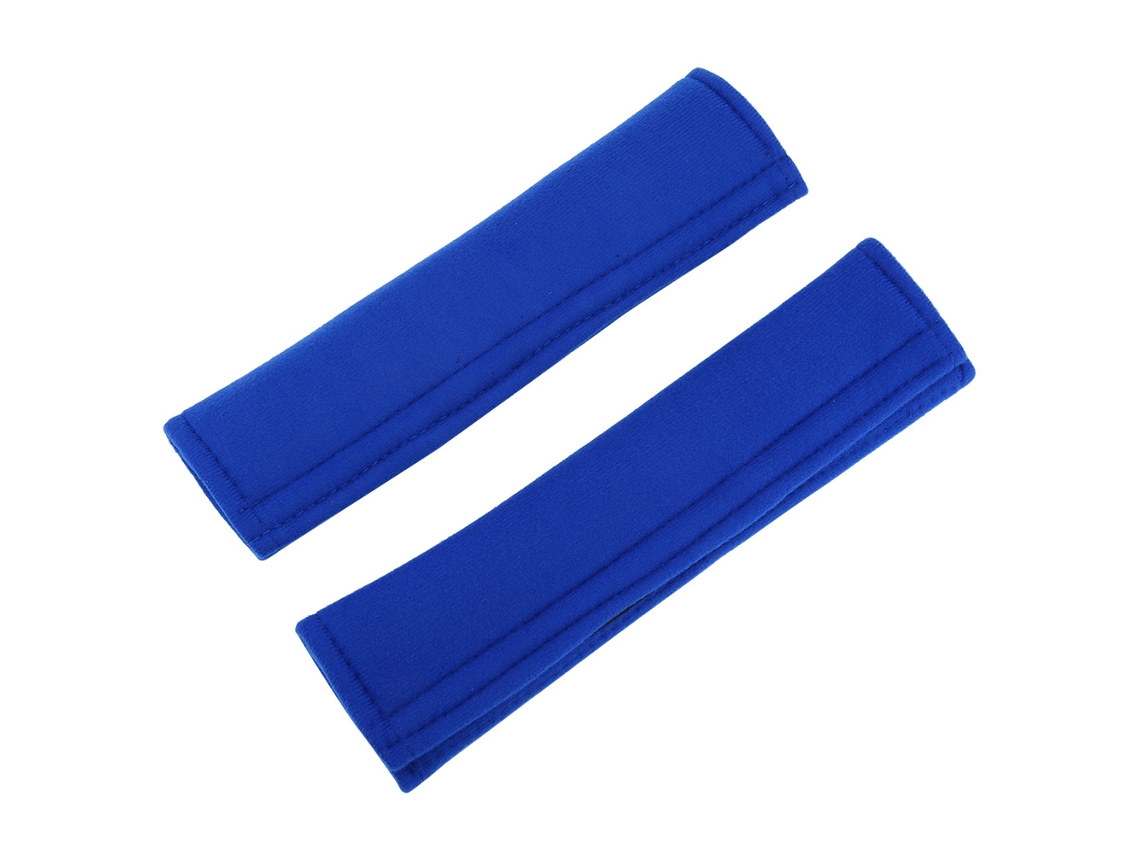 Chaleco De Cinturón De Seguridad Para Coche Cómodo, Con Hombrera, 2 Unidades/juego, Poliéster Azul.