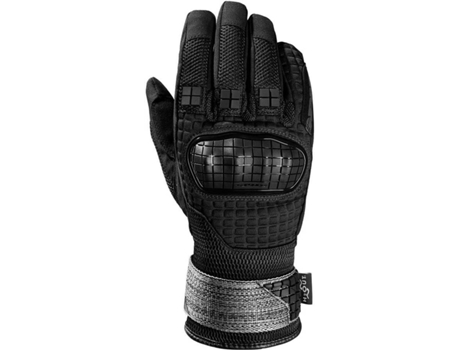 Guantes Unisex SPIDI Rain Warrior H2out Negro para Motociclismo (XXL)
