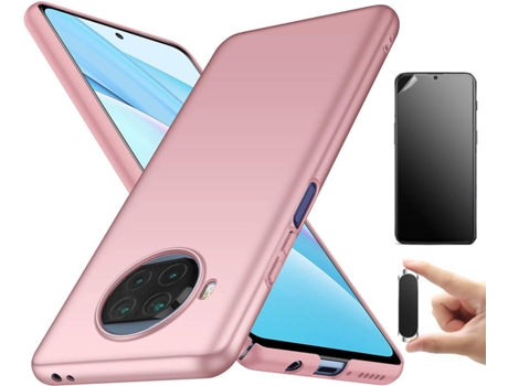 Kit Carcasa, Protector y Soporte Xiaomi Mi 10T Lite Ultimatte Turtleshell Rosa