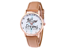 Reloj De Cuarzo Analógico Para Hombre Zhoulianfa Con Correa De Pu Clásico (beige)