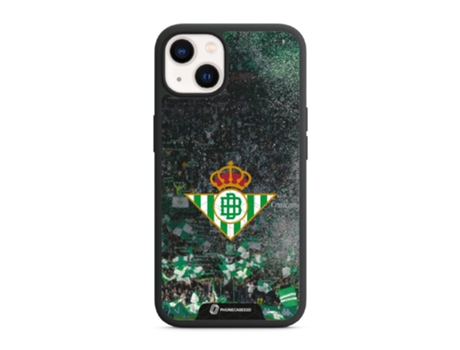 Funda PHONECASES3D iPhone 13 - Oficial Real Betis Fc (Piel Sintética - Negro)