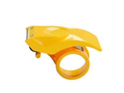 Dispensador de cinta ergonómico portátil, cortador de embalaje, 1,97 pulgadas, para uso de oficina, GOKOCO