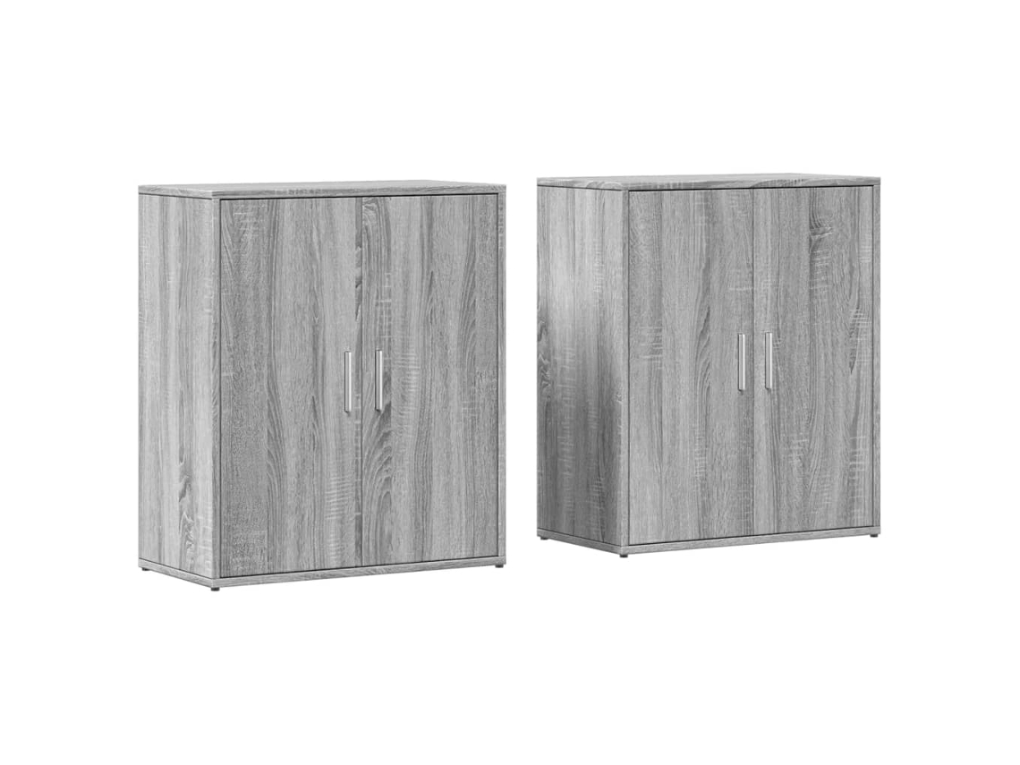Aparador Conjunto de 2 Piezas Derivados Madera Gris Sonoma MAISON EXCLUSIVE (60x31x70 cm)
